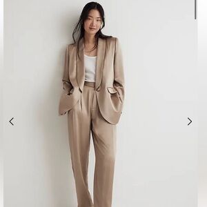 Madewell satin oversized blazer